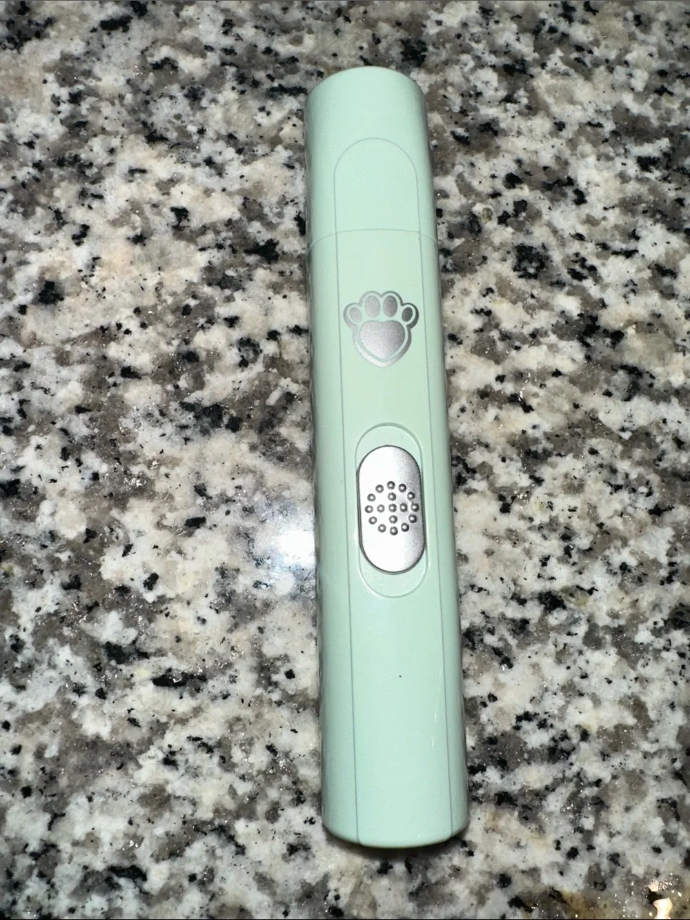 Mint Green Dog Nail Grinder with Paw Icon